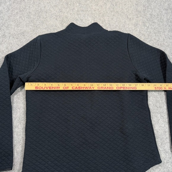 Lauren Ralph Lauren Black Quilted Full Zip-Up Jacket Women's Size Medium - Picture 4 of 5